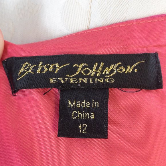 Betsey Johnson Silk Boho Princess Top Dress Pink - Picture 7 of 9